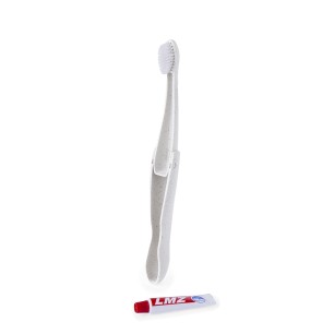 Amondo - Pliable. Brosse à Dents Paille de Blé/ PP. Dentifrice 6 gr