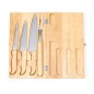 Bergin - 4 Pièces | Acier Inox/ Bois