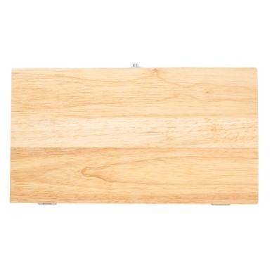 Bergin - 4 Pièces | Acier Inox/ Bois