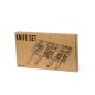 Bergin - 4 Pièces | Acier Inox/ Bois