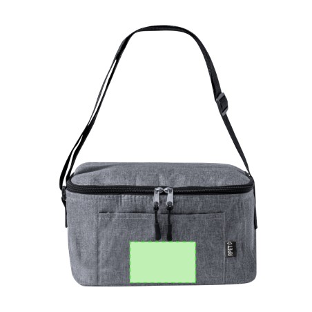 Glaxia - Lunch Box PP Reclycling, 2 Abteilungen 700 ml Inklusive | Polyester 600D RPET/ Aluminium