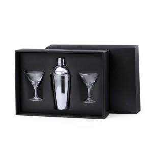 Cefiro - Shaker Acier Inox 550 ml. 2 Verres 150 ml