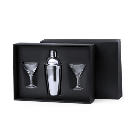 Cefiro - Shaker Acier Inox 550 ml. 2 Verres 150 ml