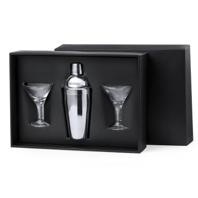 Cefiro - Shaker Acier Inox 550 ml. 2 Verres 150 ml