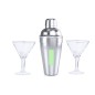 Cefiro - Shaker Acier Inox 550 ml. 2 Verres 150 ml Cefiro - Shaker Acier Inox 550 ml. 2 Verres 150 ml