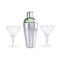 Cefiro - Shaker Acier Inox 550 ml. 2 Verres 150 ml Cefiro - Shaker Acier Inox 550 ml. 2 Verres 150 ml
