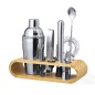 Hunton - Shaker 550 ml. 9 Accessoires | Bambou/ Acier Inox