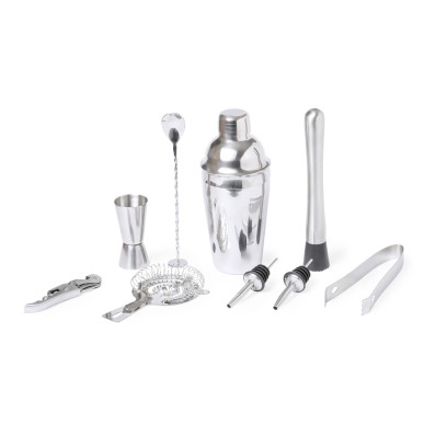 Hunton - Shaker 550 ml. 9 Accessoires | Bambou/ Acier Inox