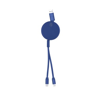 Freud - Ausziehbares Kabel. Anschluss Micro USB, Typ C und Lightning 5