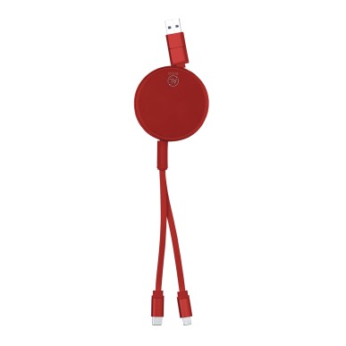 Freud - Ausziehbares Kabel. Anschluss Micro USB, Typ C und Lightning 5