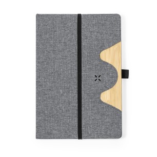 Dalou - Drahtlos 15W. Hardcover-Abdeckung. 80 Blätter | Polyester 300D RPET/ Bambus