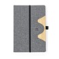 Dalou - Drahtlos 15W. Hardcover-Abdeckung. 80 Blätter | Polyester 300D RPET/ Bambus
