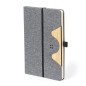 Dalou - Drahtlos 15W. Hardcover-Abdeckung. 80 Blätter | Polyester 300D RPET/ Bambus