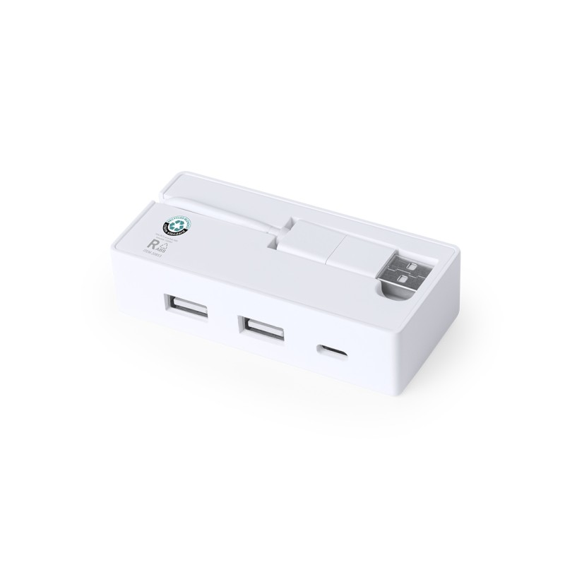 Nofler RCS - 1 Typ C Hub. 2 Hubs USB 2.0 | Reclycling ABS