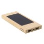 Molden - 4000 mAh. Solarladung. 2 USB Ausgänge. Typ C Ausgänge und Eingang | Bambus