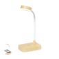 Gregal - 12 Leds. Flexibel. Einstellbare Lichtintensität. Drahtlos Ladegerät 15W. USB Anschluss | Bambus