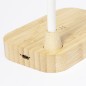 Gregal - 12 Leds. Flexibel. Einstellbare Lichtintensität. Drahtlos Ladegerät 15W. USB Anschluss | Bambus