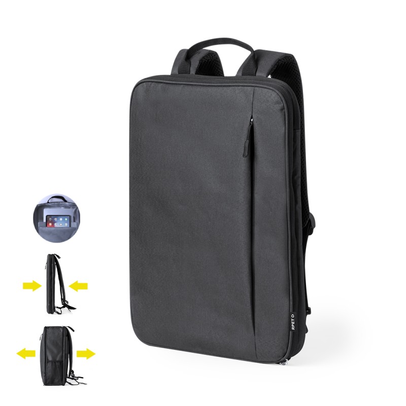 Weiter - Ausziehbar. Gepolsterte Laptoptasche und Tablet. Gepolsterter Rücken und Schultergurte | Polyester 300D RPET Weiter - Ausziehbar. Gepolsterte Laptoptasche und Tablet. Gepolsterter Rücken und Schultergurte | Polyester 300D RPET