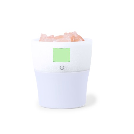 Boucher - Pierres Roses de Sel de l'Himalaya. Huile 10 ml. Arôme Lavande. Lumières Led Multicolores. 150 ml. 1 Mode de Vapeur. C