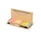 Alisio - 220 Haftnotizen 4 x 4,5 cm. 550 Mini Haftnotizen 1,2 x 4,5 cm. Lineal 12 cm. Reclycling Pappe Kugelschreiber | Reclycli