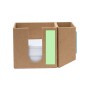 Arolax - 320 Blätter 7,5 x 7,5 cm. 125 Mini Haftnotizen 1,2 x 4,5 cm | Reclycling Pappe