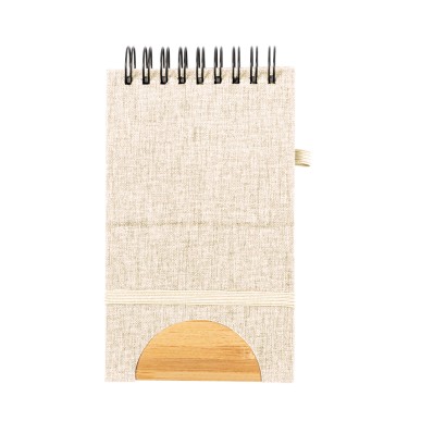 Alyxa - Couverture Rigide. 80 Feuilles | Polyester 300D RPET/ Bambou