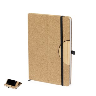 Drizax - Hardcover-Abdeckung. 100 Blätter | Kork/ Bambus