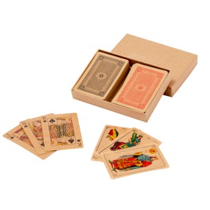 Kardain - Spanisches Kartenspiel 50 Karten. Französisches Kartenspiel 54 Karten | Reclycling Pappe