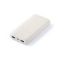 Golblum - 20000 mAh. 2 USB 0Ausgänge. Typ C Ausgänge und Eingang | Weizenstroh/ ABS Golblum - 20000 mAh. 2 USB 0Ausgänge. Typ C Ausgänge und Eingang | Weizenstroh/ ABS
