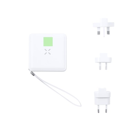 Joks - 2 Typ C Ausgänge, 1 Micro USB/ Lightning Ausgang und 1 USB Ausgang. Typ C Eingang. USA, Europa, Asien, UK, Australien | D