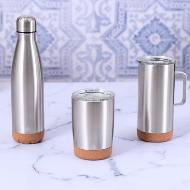 Sarski - 350 ml | Reclycling Rostfreier Stahl/ Kork