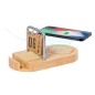 Sainford - Drahtlos 15W. 50 Haftnotizen 4,5 x 4,5 cm. USB Ausgang. Typ C Ausgänge und Eingang | Bambus/ Metall