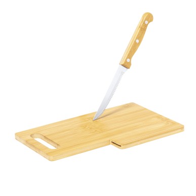 Seslat - Couteau Acier Inox/ Bambou Incluse | Bambou