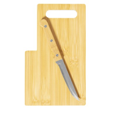 Seslat - Couteau Acier Inox/ Bambou Incluse | Bambou