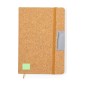 Patrick - Notizblock Hardcover-Abdeckung. 80 Blätter. Kugelschreiber. USB Speicher 16GB | Kork