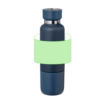 Flautrok - 500 ml. Verre PP 300 ml. Lanyard Incluse | Acier Inox