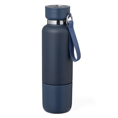 Flautrok - 500 ml. Verre PP 300 ml. Lanyard Incluse | Acier Inox