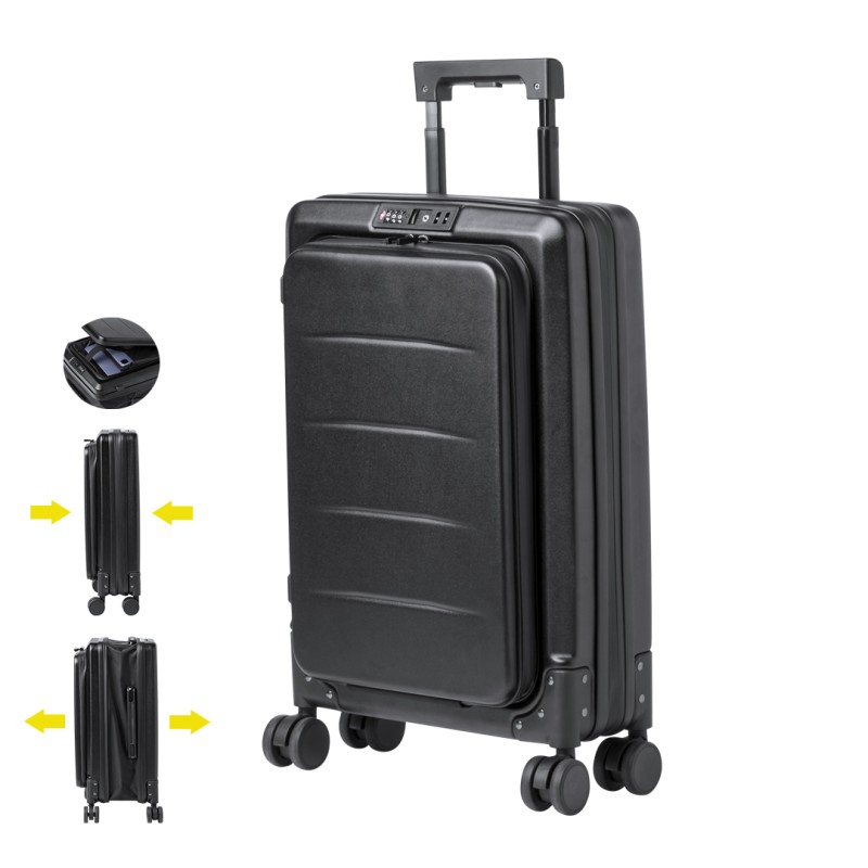 Dopkin - Starre. 4 Drehende Räder. Gepolsterte Laptoptasche. TSA Sicherheitsverschluss | ABS Dopkin - Starre. 4 Drehende Räder. Gepolsterte Laptoptasche. TSA Sicherheitsverschluss | ABS