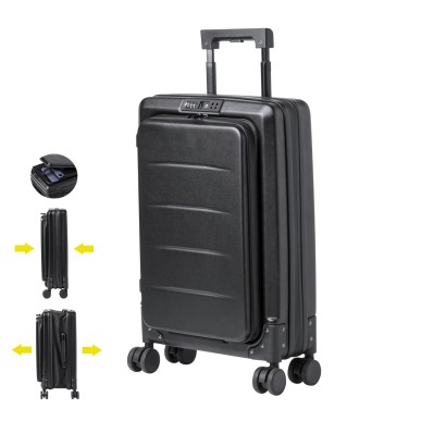 Dopkin - Starre. 4 Drehende Räder. Gepolsterte Laptoptasche. TSA Siche