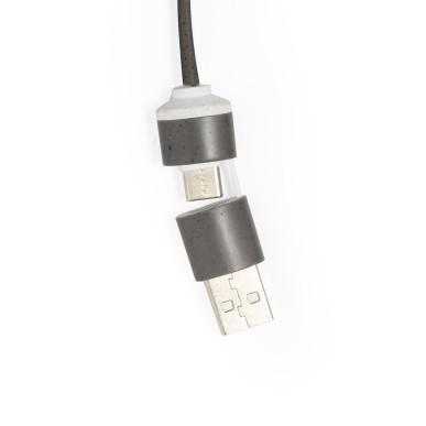 Nylox - 1 Typ C Hub. 2 Hubs USB 2.0 | Kaffeefaser/ ABS/ Reclycling Bau