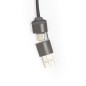 Nylox - 1 Typ C Hub. 2 Hubs USB 2.0 | Kaffeefaser/ ABS/ Reclycling Baumwolle