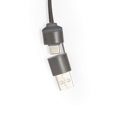 Nylox - 1 Typ C Hub. 2 Hubs USB 2.0 | Kaffeefaser/ ABS/ Reclycling Bau