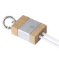 Desak - Anschluss Micro USB, Typ C und Lightning 5V DC 2.4A | Reclycling Aluminium/ Bambus