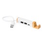 Kartip - 1 Typ C Hub. 2 Hubs USB 2.0 | Recycelte Milchkartons/ Bambus