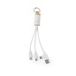 Poskin - Connexion Micro USB, Type C et Lightning 5V DC 2.4A | Cartons de Lait Recyclés/ Bambou