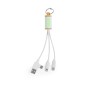 Poskin - Connexion Micro USB, Type C et Lightning 5V DC 2.4A | Cartons de Lait Recyclés/ Bambou