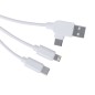 Poskin - Connexion Micro USB, Type C et Lightning 5V DC 2.4A | Cartons de Lait Recyclés/ Bambou