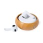 Krofin - Bluetooth Anschluss. Batterie 30 mAh/ Aufladestation 300 mAh | Weizenstroh/ ABS/ Bambus