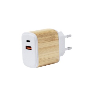 Sugax - Charge Rapide. 1 Sortie USB et 1 Sortie Type C | Paille de Blé