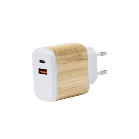 Sugax - Charge Rapide. 1 Sortie USB et 1 Sortie Type C | Paille de Blé